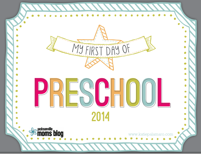 Preschool first day of school