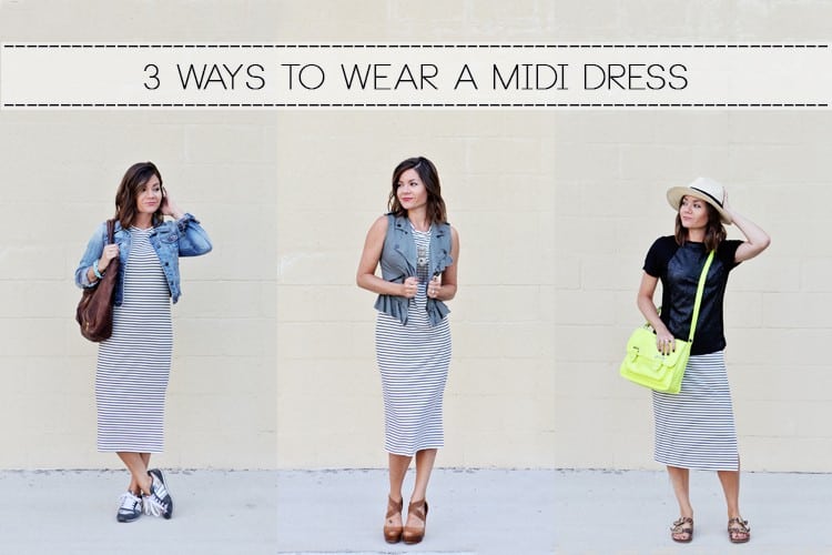 What to wear with a midi dress