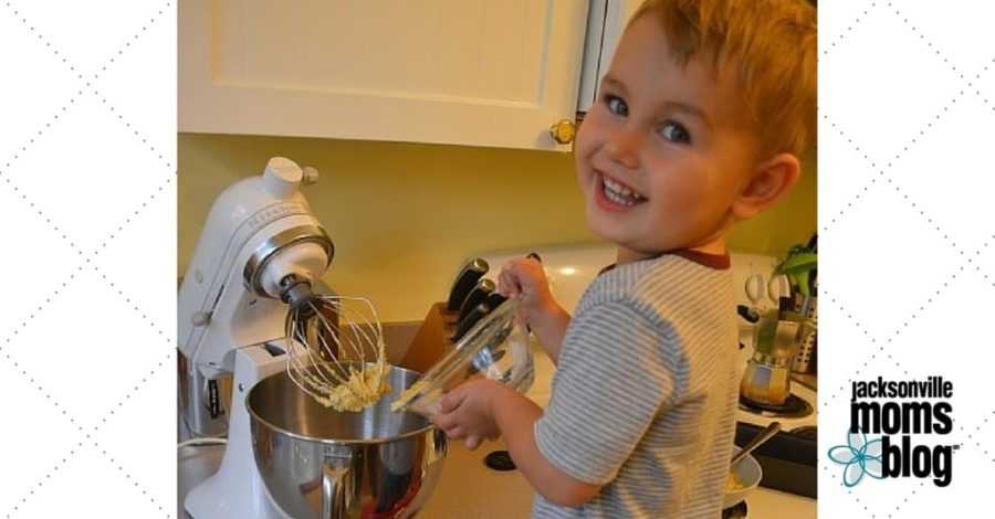 Baking with Toddler