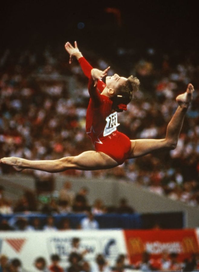 floor exercise- 1991(first) World Championships-CREDIT-Mike Proebsting