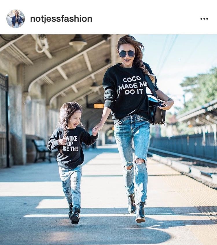 Mom of one, Jessica Wang @notjessfashion