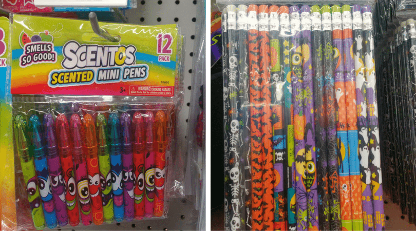 halloween-non-candy-treats-mini-pens-and-pencils