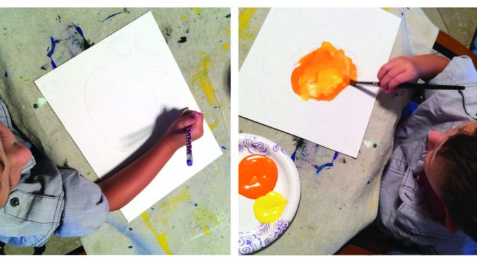 Pumpkin Patch Art Project for Kids!