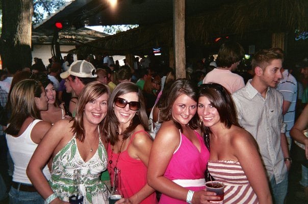 Just me and some of my best Bullies, circa 2006- AKA when Happy Hour in Tallahassee was a competitive sport!