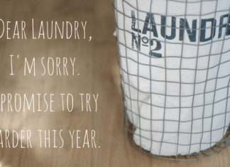 An Apology Letter to my Laundry