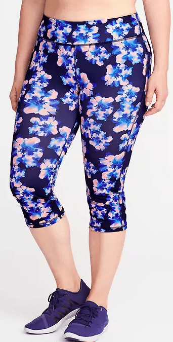 Plus-Size High-Rise Compression Capris, $33, Old Navy