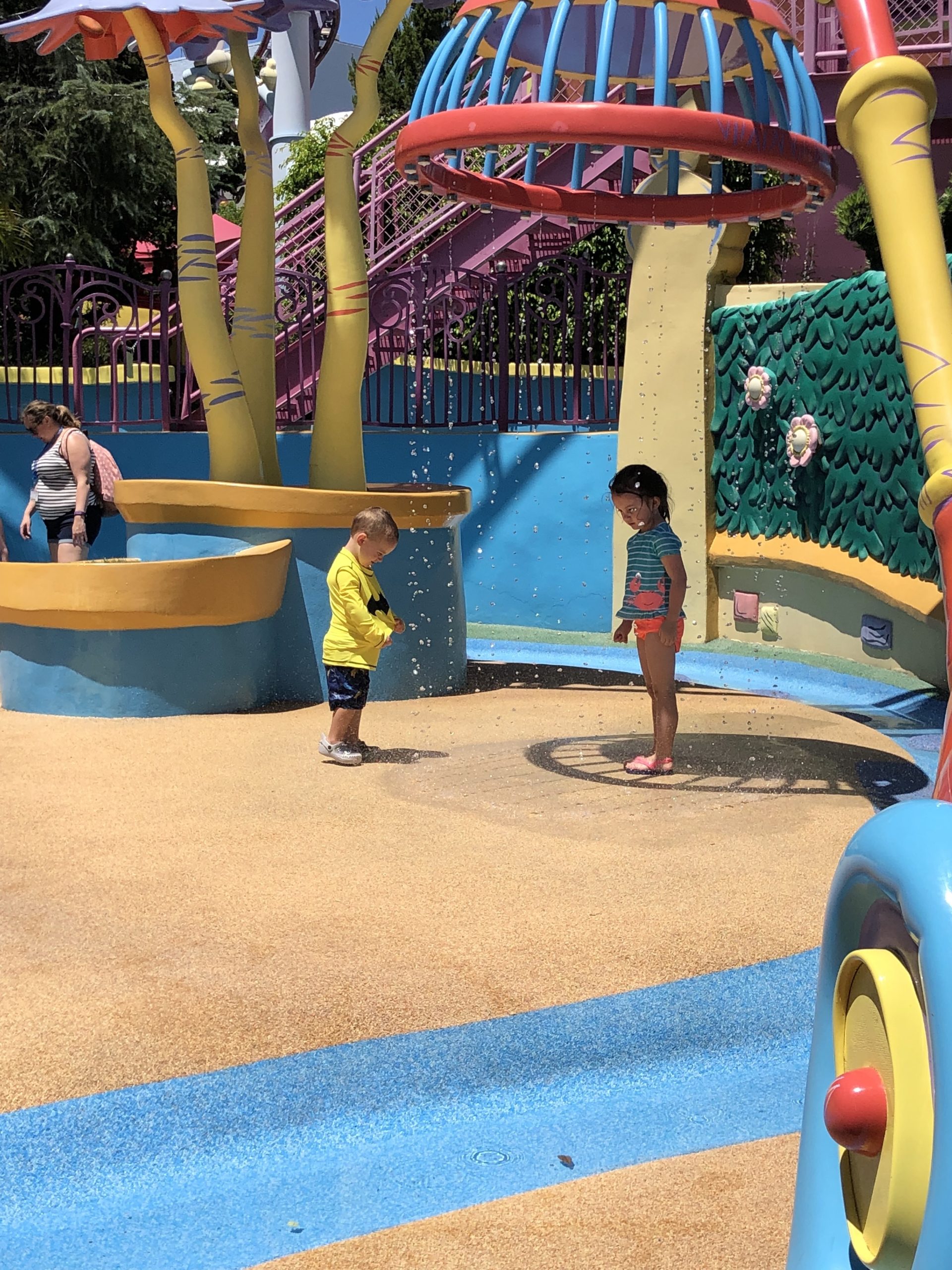 The Dr. Seuss splash pad.