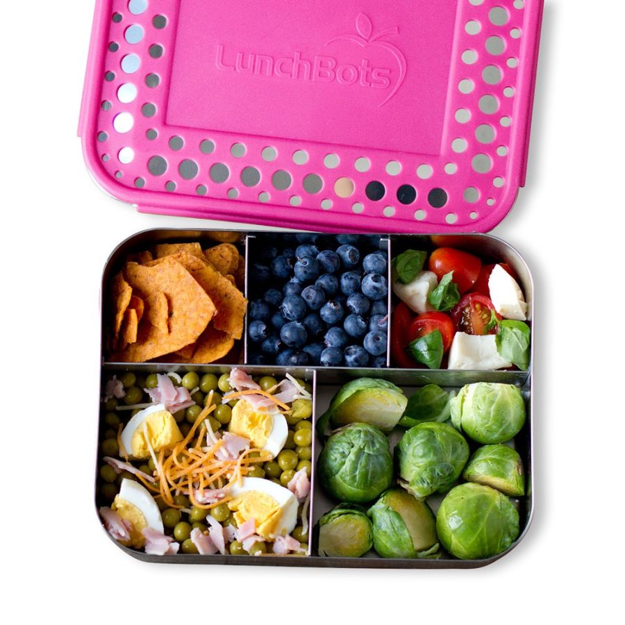 LunchBots Bento Cinco Large Stainless Steel Food Container