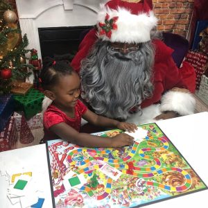 Audrey Candyland with Santa
