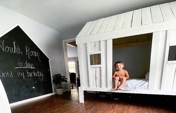Save Money, Build a DIY House Bed