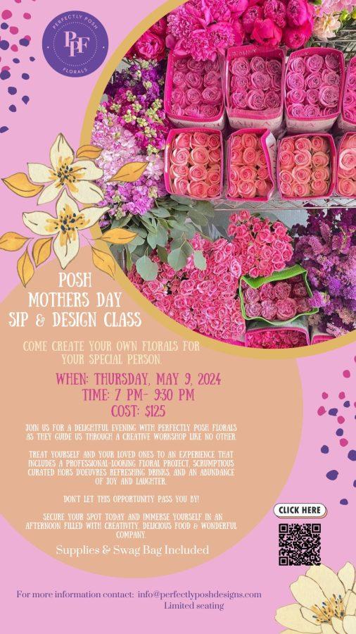 Posh Mother’s Day Sip & Design | The Social On The River