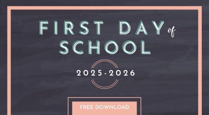 Free First Day of School Printables for 2025–2026 first day of school