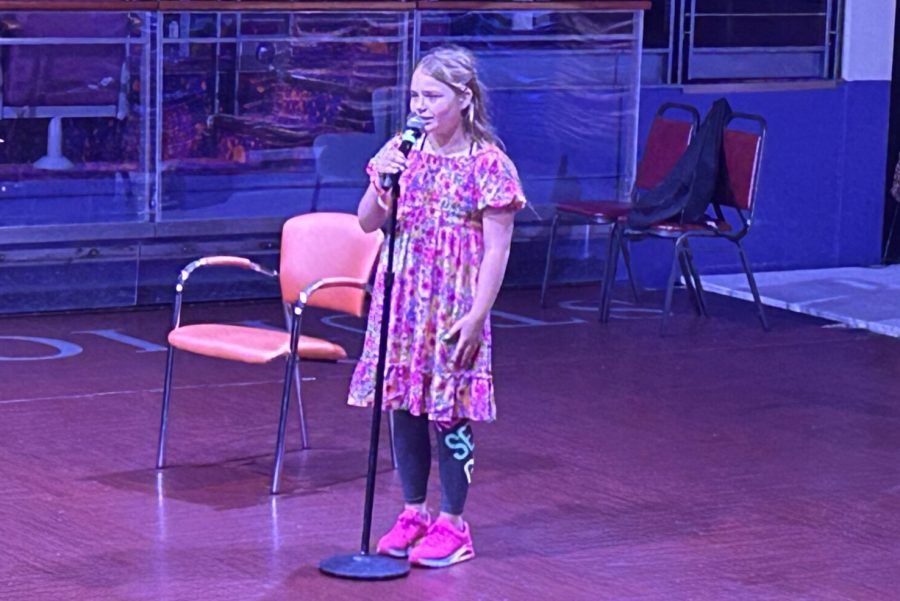 photo of girl singing